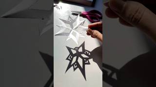 How To Make Paper SnowflakePapaercraft trending snowflakes christmas [upl. by Hancock615]