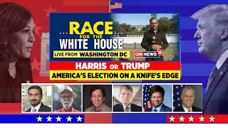 US Presidential Election 2024  Kamala Harris Or Donald Trump Americas Election On A Knifes Edge [upl. by Yllek]