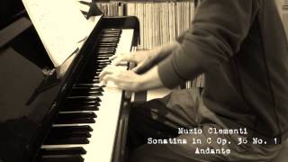 Clementi Sonatina Op 36 No 1 2nd movement  Andante  Christopher Brent piano [upl. by Anitsirhcairam789]