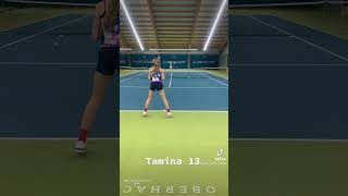 Tamina Kochta  German 1 tennispro tennis taminakochta thekochtatennisfamily [upl. by Beck]