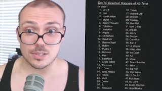 The Worst Top 50 Rappers List Ever [upl. by Fianna]