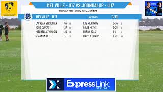 Melville  U17 v Joondalup  U17 [upl. by Oicelem]