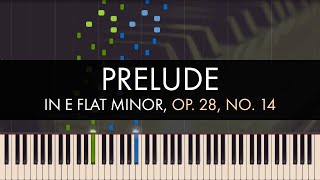 Frédéric Chopin  Prelude in E flat Minor Op 28 No 14 [upl. by Aynotel607]