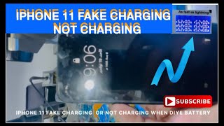 iPhone 11 fake charging  charging problem not charging charging ic iphonerepair [upl. by Latnahs]