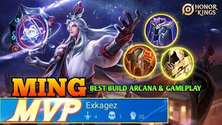 MING BEST SUPPORT BEST BUILD ARCANA amp GAMEPLAY HONOR OF KINGS [upl. by Akirahc]