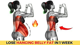 The Best Exercises for Hanging Belly Fat  30min Workout To LOSE 3 INCHES OFF WAIST in 1 Week [upl. by Anyala]