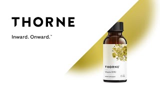 Vitamin DK2 Liquid Supplement  Thorne [upl. by Piwowar781]