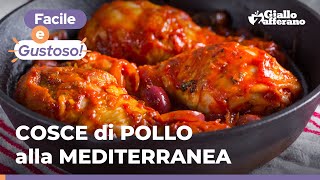 Petto di Pollo in Padella alla Mediterranea  Ricetta Pollo Facile e Veloce  55Winston55 [upl. by Zetroc]