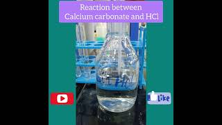 Reaction between Calcium Carbonate and Hydrochloric Acid  How Marble reacts with HCl [upl. by Diandre]