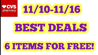 6 ITEMS FOR FREE GLITCHES CVS BEST DEALS 11101116 SEE PINNED COMMENT FOR UPDATES [upl. by Susy]