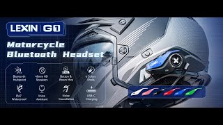 LEXIN G1 Motorcycle Bluetooth Headset [upl. by Yrelle]