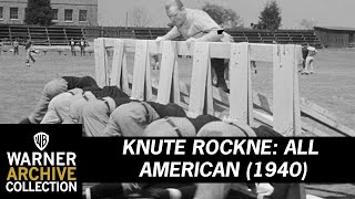 Teamwork and Training  Knute Rockne All American  Warner Archive [upl. by Kenwee605]