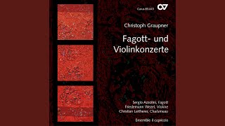 Graupner Bassoon Concerto in G Major GWV 328  II Largo [upl. by Yziar]