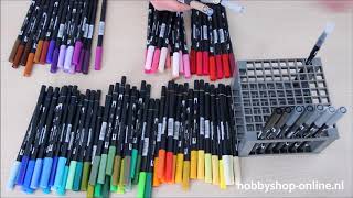 Unboxing the Tombow dual brushpens 96 set [upl. by Heyer]