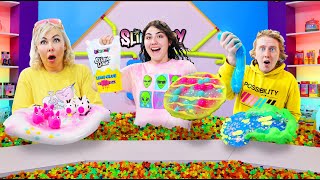 Make this SLIME OUT OF JUST ingredients found in ORBEEZ Slimeatory 696 [upl. by Dorita650]