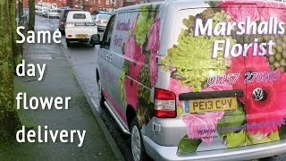 Same day flower delivery  Marshalls Florist Chorley UK [upl. by Losse]