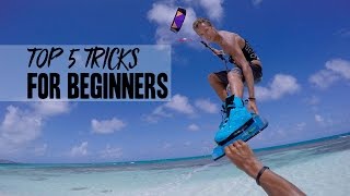 Kiteboarding Top 5 Tricks For Beginners [upl. by Sivrad690]