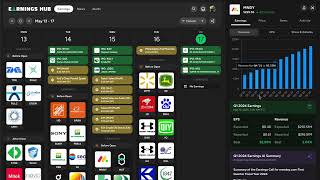 Stock Earnings Calendar  a Quick Earnings Hub Tour [upl. by Esyle]