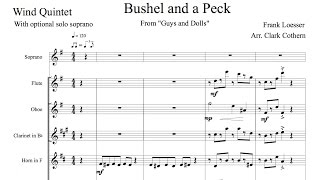 A Bushel And A Peck  Frank Loesser  From Guys and Dolls  Woodwind Quintet  Arr Clark Cothern [upl. by Berlyn]