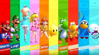 Mario Tennis Aces  All Characters Special Shots All DLC Included [upl. by Sabine]