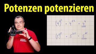 Potenzen potenzieren  ganz einfach erklärt  Lehrerschmidt [upl. by Greyson]