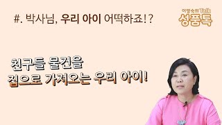 친구의 것을 집으로 가져오는 아이  성품톡Talk 이영숙박사 고민 상담 [upl. by Oirramed]