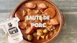 Recettes Companion — SAUTE DE PORC A LA SAUCISSE FUMEE [upl. by Ahsinal]