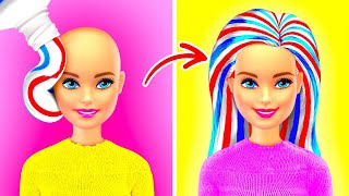 AMAZING DOLL MAKEOVER ✨ Cutest DIY Ideas For Dolls [upl. by Eninahpets342]