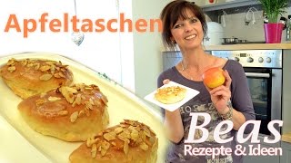 Apfeltaschen Rezept  ApfelMandel Füllung im Hefeteig backen  Apfeltaschen ohne Blätterteig [upl. by Perusse]