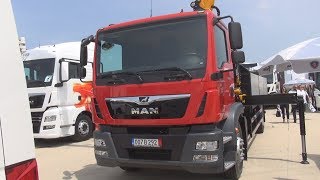 MAN TGM 18250 Tipper Truck with Effer Crane 2018 Exterior [upl. by Aneleh]