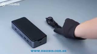 Docking Station USB C 15 em 1 4 Telas Hagibis [upl. by Aihsele]