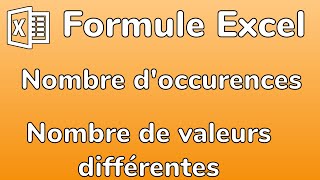 Excel  Compter le nombre d’occurrences dune valeur et le nombre de valeur différentes de la cible [upl. by Emil]