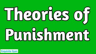 Theories of Punishment  Criminology amp Penology  in Hindi [upl. by Wolgast32]