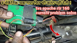 tvs apache 160 current problem [upl. by Wilser592]