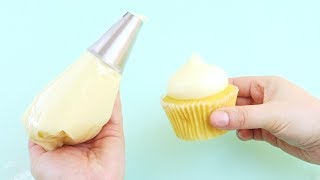 How to attach your piping tip amp fill a piping bag Tutorial  Basics [upl. by Yadseut]