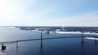 USCanada Bridge in Ogdensburg NY [upl. by Litt]