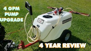 North Star 31 Gallon Sprayer 4 Year Review 40 GPM Pump Upgrade Things you need to know [upl. by Yenoh103]