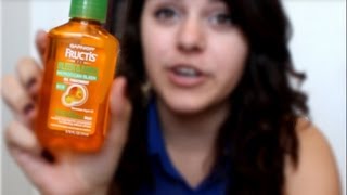 Garnier Fructis Sleek and Shine Moroccan Sleek Oil Treatment ReviewComparison [upl. by Rausch]