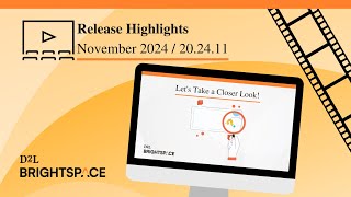 November 2024202411 Release Highlights Video [upl. by Anirdnajela]