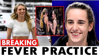 Lexie Hull Told Comical Story About Caitlin Clark Christie Sides at Fever Practice [upl. by Aromas]