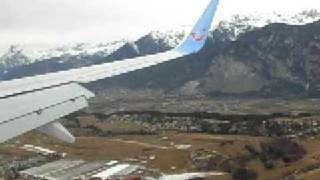 Spectacular Innsbruck airport approach [upl. by Enineg]