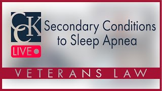 Secondary Conditions to Sleep Apnea and VA Ratings [upl. by Walling566]