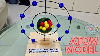 Bohrs Atomic Model  Atomic Structure Model 3D  Science Project Ideas For Grade 9  3D Atom Model [upl. by Blumenfeld]