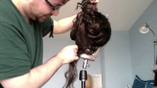 TUTORIAL  Sewing Hair Into A Wig [upl. by Animas]