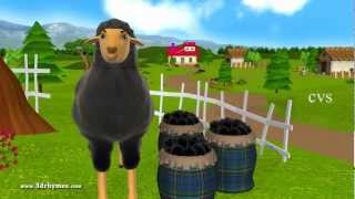 Baa Baa Black Sheep  3D Animation English Nursery Rhyme for children with lyrics [upl. by Eiba]