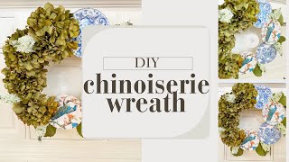 DIY PLATE CHINOISERIE WREATH [upl. by Labannah]