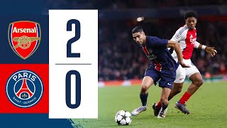 ARSENAL 20 PARIS SAINTGERMAIN I HIGHLIGHTS OF THE GAME [upl. by Nipha]