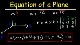 How To Find The Equation of a Plane Given Three Points [upl. by Ahsercul]