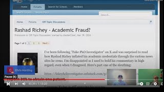 Rashad Richey Gets Called Out on DegreeInfo [upl. by Mercuri393]