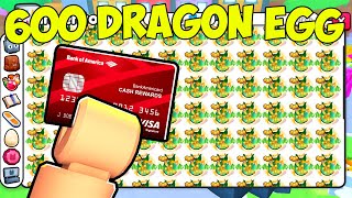 I Opened 600 EXCLUSIVE DRAGON EGGS and THIS HAPPENED Pet Simulator 99 Roblox [upl. by Mcmurry]